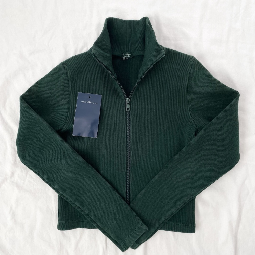 Brandy Melville Zip Up Sweater